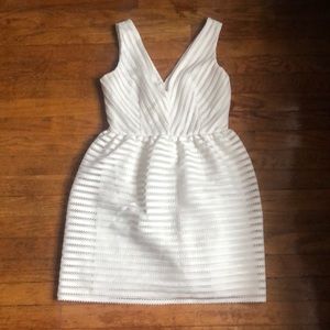 White A-line Dress